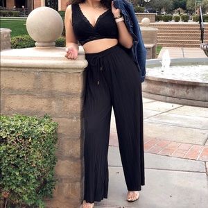 High Rise Wide Leg Pants